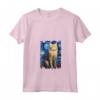 Laperm - Dipinto con Gatto Stellato, Mamma Papà Maglietta con Collo a V - Regalo Carino per Amanti dei Gatti Laperm - Ideale per Natale o Compleanno
