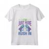 Donna I’m Just Here To Rush In Tag Laser Maglietta con Collo a V - Completo Festa Laser Tag per Bambini e Bambine