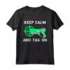 Giocatore di Laser Tag per Interni - Laser Tag Team Keep Calm Maglietta - Ideale per Feste di Compleanno a Tema Laser Tag