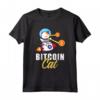 Razzo Bitcoin Gatto Laser Monete Criptovaluta Astronauta Maglietta - Regalo Unico per la Famiglia - Ideale per Natale o Compleanno