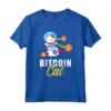Razzo Bitcoin Gatto Laser Monete Criptovaluta Astronauta Maglietta - Regalo Unico per la Famiglia - Ideale per Natale o Compleanno
