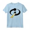 HapTiger Pixar Incredibles 2 Laser Logo Maglietta - Officially Licensed Apparel for Fans - 18PXIT00093A-001 Included