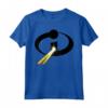 HapTiger Pixar Incredibles 2 Laser Logo Maglietta - Officially Licensed Apparel for Fans - 18PXIT00093A-001 Included