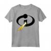 HapTiger Pixar Incredibles 2 Laser Logo Maglietta - Officially Licensed Apparel for Fans - 18PXIT00093A-001 Included