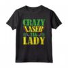 Crazy Laser Tag Lady - Completo da Festa Laser Tag per Bambini - T-shirt Tema Laser Tag per Compleanni