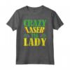Crazy Laser Tag Lady - Completo da Festa Laser Tag per Bambini - T-shirt Tema Laser Tag per Compleanni