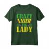 Crazy Laser Tag Lady - Completo da Festa Laser Tag per Bambini - T-shirt Tema Laser Tag per Compleanni