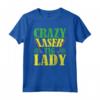 Crazy Laser Tag Lady - Completo da Festa Laser Tag per Bambini - T-shirt Tema Laser Tag per Compleanni
