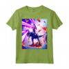 Laser Eyes Space Cat Riding Dog And Dinosaur Maglietta - Lightweight Classic Fit Tee with Double Stitched Sleeves - Funny Animal Graphic Shirt for Animal Lovers