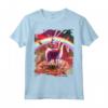 Laser Eyes Outer Space Robot Riding Llama Unicorn Maglietta - Fantascienza e Unicorno - Regalo Perfetto per Amico