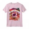 Laser Eyes Outer Space Robot Riding Llama Unicorn Maglietta - Fantascienza e Unicorno - Regalo Perfetto per Amico