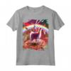 Laser Eyes Outer Space Robot Riding Llama Unicorn Maglietta - Fantascienza e Unicorno - Regalo Perfetto per Amico