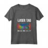 Laser Tag Made Me Do It - Maglietta Laser Tag con Collo a V per Squadre e Giocatori - Ideale per gli Amanti dei Giochi di Strategia