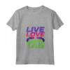 Donna Live Love Lasertag Tag Laser Maglietta con Collo a V - Completo Festa Laser Tag per Bambino e Bambina - Ideale per Compleanno a Tema Laser Tag