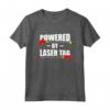 Maglietta Laser Tag Powered By Lasertag - Abbigliamento per Feste di Laser Tag - Ideale per Squadre