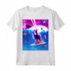 Laser Eyes Space Cat Riding On Surfing Llama Unicorn - Maglietta divertente e originale per amanti degli animali strambi - Acquista online!