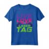 Live Love Lasertag Tag Laser Maglietta - Completo per Festa di Compleanno a Tema Laser Tag per Bambini e Bambine