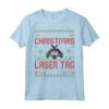 Funny Christmas Laser Tag Team - Xmas Maglietta per Giocatori di Laser Tag - Ideale per le Feste Natalizie