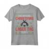 Funny Christmas Laser Tag Team - Xmas Maglietta per Giocatori di Laser Tag - Ideale per le Feste Natalizie