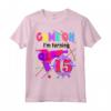 Game On - Sto compiendo 15 anni Laser Tag Maglietta per Compleanno 15 anni Ragazza - Ideale per Feste a Tema Tag Laser