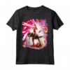 Laser Eyes Space Cat Riding Dog And Dinosaur - Maglietta Divertente per Amanti degli Animali - Acquista Online