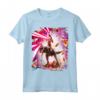 Laser Eyes Space Cat Riding Dog And Dinosaur - Maglietta Divertente per Amanti degli Animali - Acquista Online