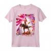 Laser Eyes Space Cat Riding Dog And Dinosaur - Maglietta Divertente per Amanti degli Animali - Acquista Online