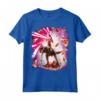 Laser Eyes Space Cat Riding Dog And Dinosaur - Maglietta Divertente per Amanti degli Animali - Acquista Online