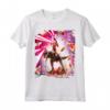 Laser Eyes Space Cat Riding Dog And Dinosaur - Maglietta Divertente per Amanti degli Animali - Acquista Online