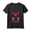 Donna The Base Is My Happy Place Tag Laser Maglietta con Collo a V - Completo da festa Laser Tag per Bambini - Abbigliamento per Guerrieri del Laser Tag Indoor