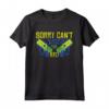Sorry Can't - Laser Tag Bye Maglietta - Completo da festa per Bambini a Tema Laser Tag - Ideale per Compleanni