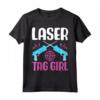 Giocatore Ragazza Laser Tag Maglietta - Design per gli Amanti del Gioco - Laser Tag Girl Player