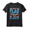 Getting The Flag Is My Cardio - Tag Laser Maglietta per Compleanno a Tema Laser Tag - Ideale per Bambini e Bambine
