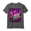 Camicie con gatto per donne Laser Eye Cats in Space T rex Maglietta - Regalo Unico per Amanti dei Gatti e Dinosauri