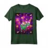 Camicie con gatto per donne Laser Eye Cats in Space T rex Maglietta - Regalo Unico per Amanti dei Gatti e Dinosauri