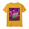 Camicie con gatto per donne Laser Eye Cats in Space T rex Maglietta - Regalo Unico per Amanti dei Gatti e Dinosauri
