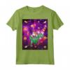 Camicie con gatto per donne Laser Eye Cats in Space T rex Maglietta - Regalo Unico per Amanti dei Gatti e Dinosauri