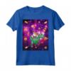Camicie con gatto per donne Laser Eye Cats in Space T rex Maglietta - Regalo Unico per Amanti dei Gatti e Dinosauri