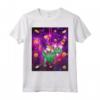 Camicie con gatto per donne Laser Eye Cats in Space T rex Maglietta - Regalo Unico per Amanti dei Gatti e Dinosauri