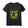 Donna I'd Hit That - Maglietta Tag Laser con Collo a V per Compleanno a Tema Laser Tag - Per Bambini e Bambine Pronti a Illuminare la Festa