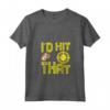 Donna I'd Hit That - Maglietta Tag Laser con Collo a V per Compleanno a Tema Laser Tag - Per Bambini e Bambine Pronti a Illuminare la Festa