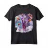 Laser Eyes Space-Alien Riding Alpaca Unicorn Maglietta - T-shirt Spaziale Fantascientifica con Unicorni e Alpache - Acquista Online