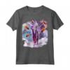 Laser Eyes Space-Alien Riding Alpaca Unicorn Maglietta - T-shirt Spaziale Fantascientifica con Unicorni e Alpache - Acquista Online