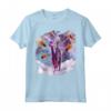 Laser Eyes Space-Alien Riding Alpaca Unicorn Maglietta - T-shirt Spaziale Fantascientifica con Unicorni e Alpache - Acquista Online