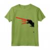 Divertente Dinosauro T Rex Nero con Occhio Laser - Maglietta Umore Sarcastico per Natale - Regalo per Amanti dei Dinosauri