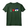 Peace Love Lesotho - Mappa Bandiera Lesotho Pride Radici Maglietta - Ideale per Uomini e Donne