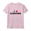 Country Heart Pride - Divertente I Love Lesotho Maglietta - Ideale per Mostrare l'Amore per il Lesotho durante le Vacanze