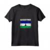 Donna Lesotho Bandiera Paese - Maglietta Souvenir Grunge Invecchiato - Ideale per Compleanno o Natale