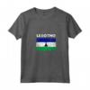 Donna Lesotho Bandiera Paese - Maglietta Souvenir Grunge Invecchiato - Ideale per Compleanno o Natale