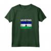 Donna Lesotho Bandiera Paese - Maglietta Souvenir Grunge Invecchiato - Ideale per Compleanno o Natale